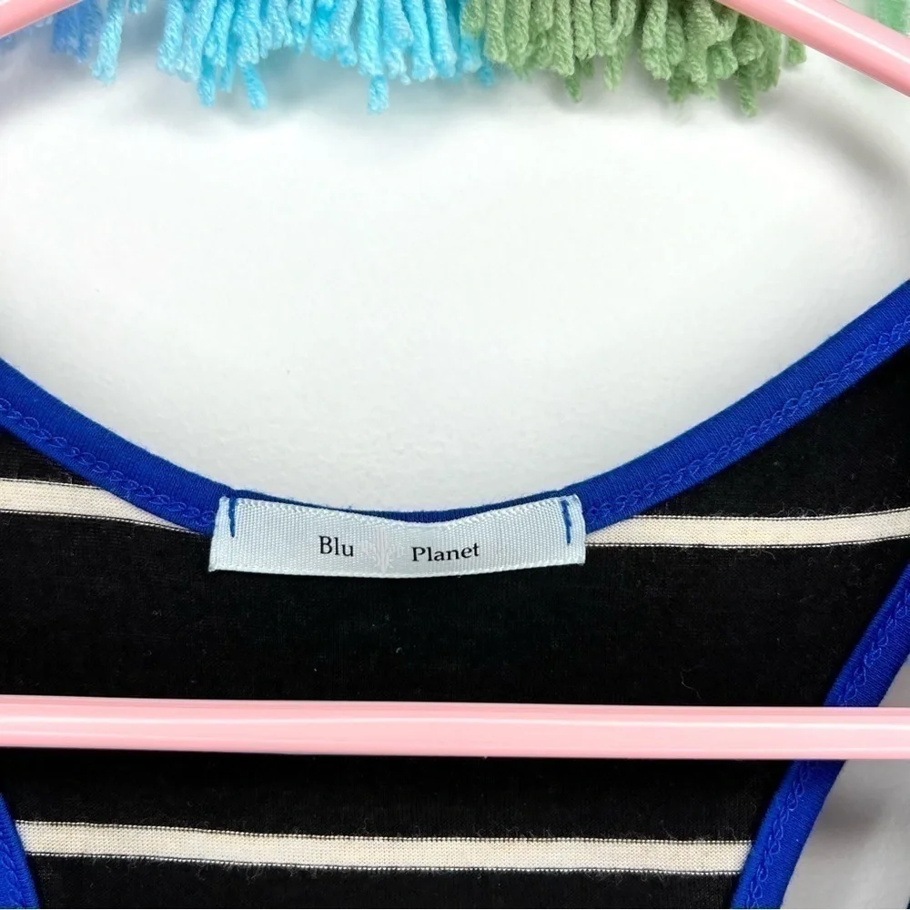 Blu Planet Soft Stripe Razorback Lightweight Tank Top Size Extra Small - Picture 6 of 9
